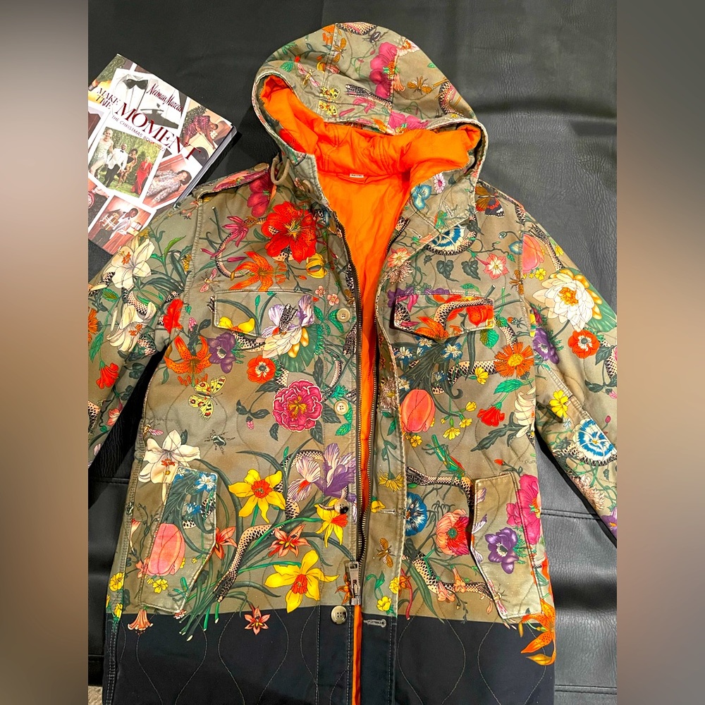 Gucci flower snake goose down jacket